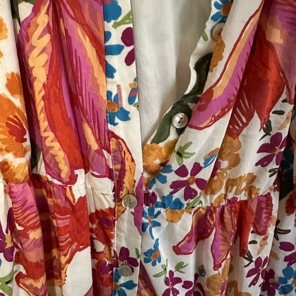 Farm rio midi dress size medium, comes without belt. Great used condition - Picture 4 of 4